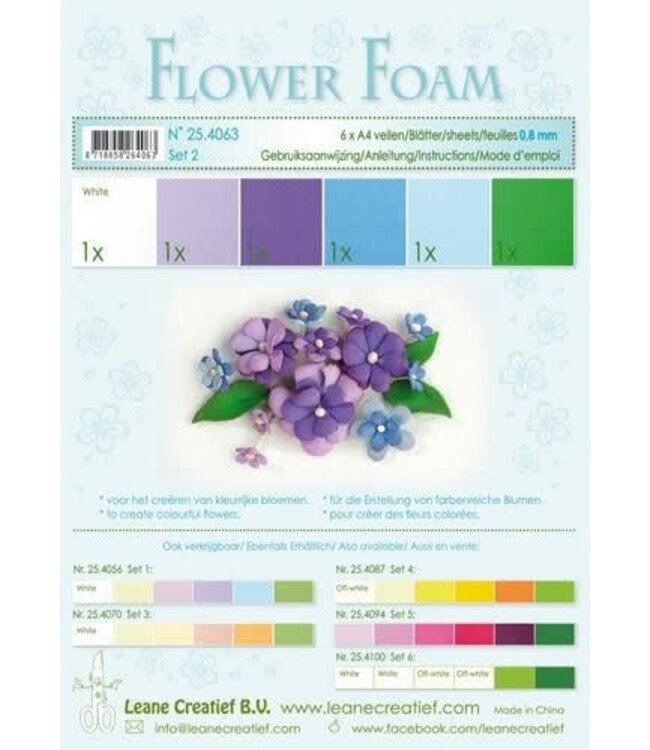 Leane Flower foam set 2
