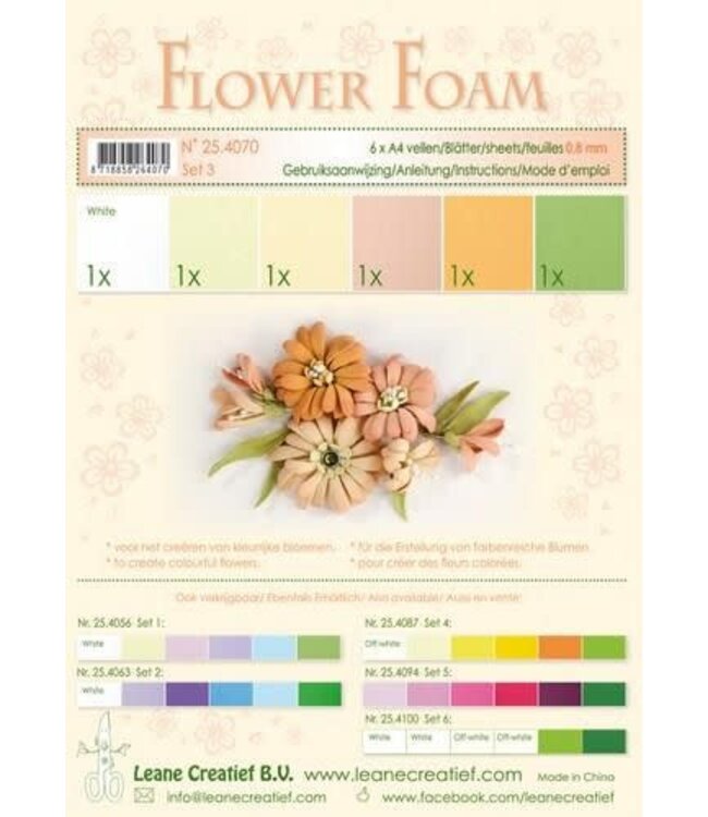 Leane Flower foam set 3