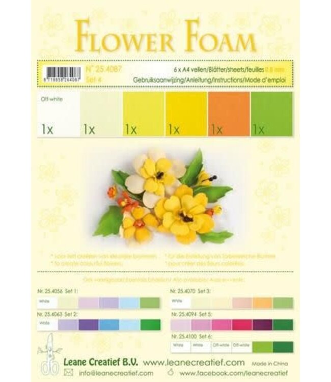 Leane Flower foam set 4