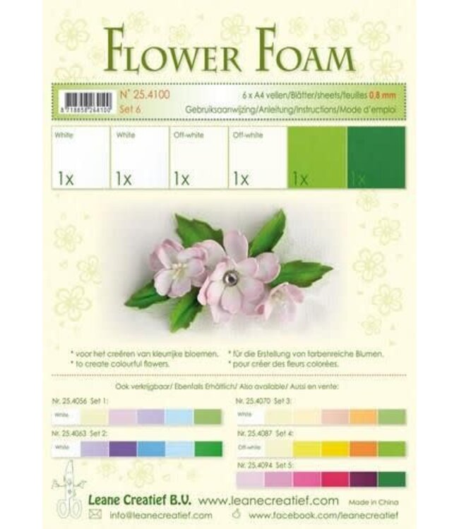 Leane Flower foam set 6