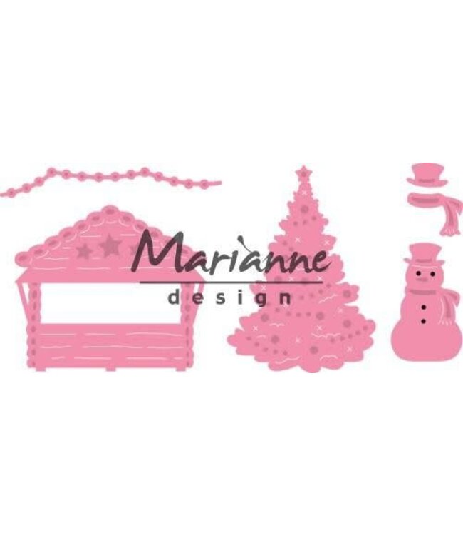 Marianne design Marainne D collectable Village decoratie set