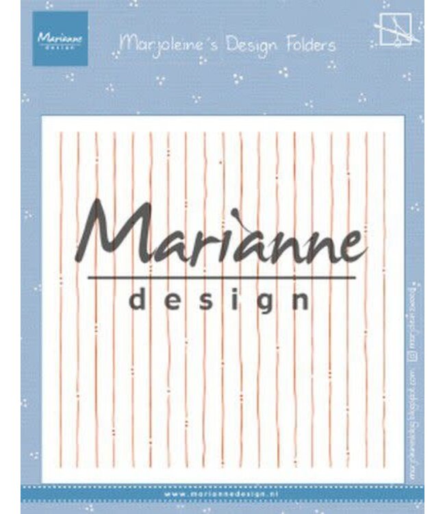 Marianne design Marianne D embossing folder Marjoleine's stripes
