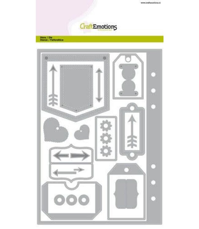 CraftEmotions Die - Planner essentials 1 Card A5