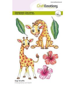 CraftEmotions CraftEmotions clearstamps A6 Gigi- Giraffe