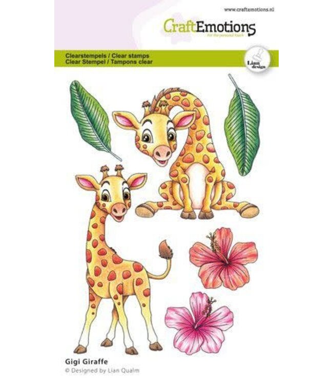 CraftEmotions CraftEmotions clearstamps A6 Gigi- Giraffe