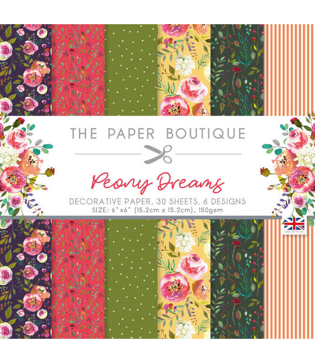 The Paper Boutique Peony Dreams Paper Pad