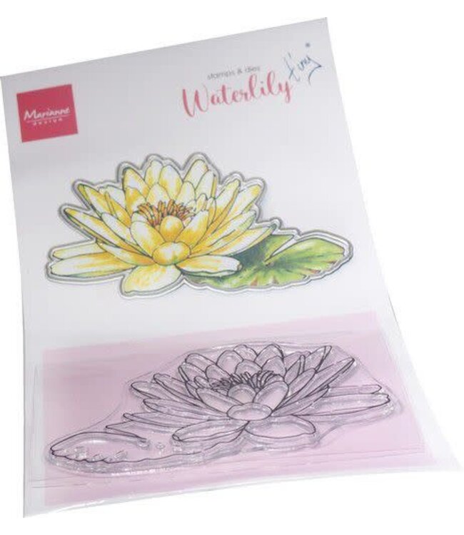 Marianne design Marianne D Clear Stamp & Dies set Tiny‘s Flowers - Waterlelie