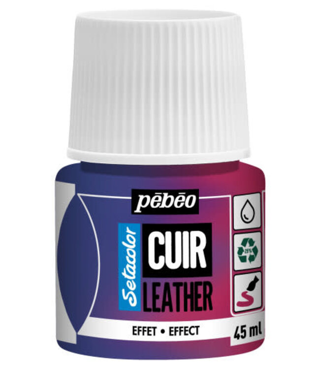 Pebeo Pebeo Leerverf 45ml Duochrome pink/blue