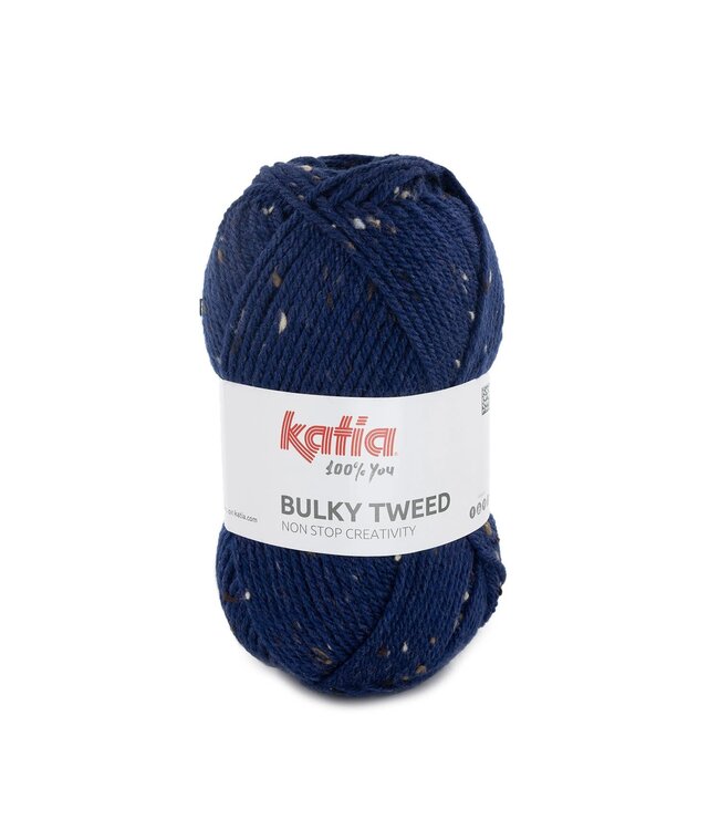 Katia Bulky tweed - Ultramarijn blauw 215
