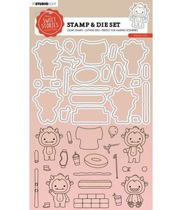 Studio light Stamp & Cutting Die Sweet Stories nr.66