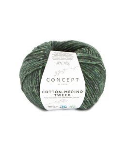 Katia Cotton-merino tweed  -Dennengroen  513