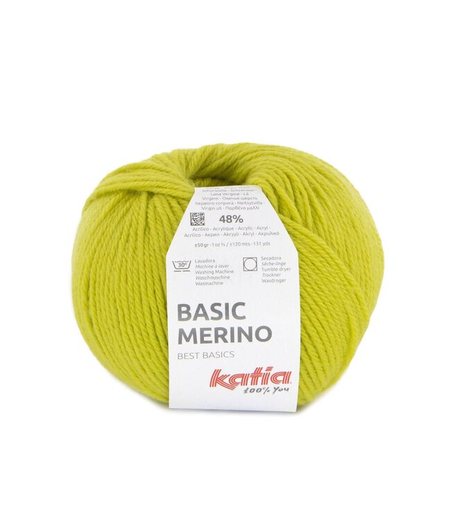 Katia Basic merino - Geelachtig groen 100