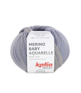 Katia Merino baby aquarelle -  Kauwgom roze-Lila 358