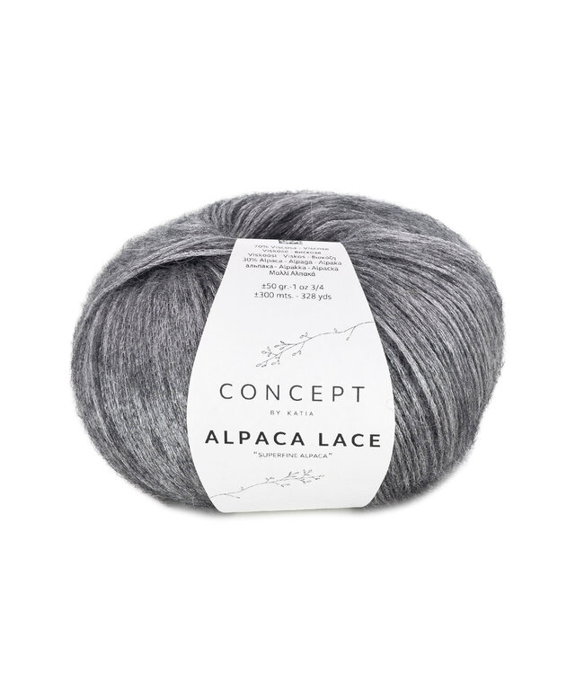 Katia Alpaca Lace - Medium grijs 90