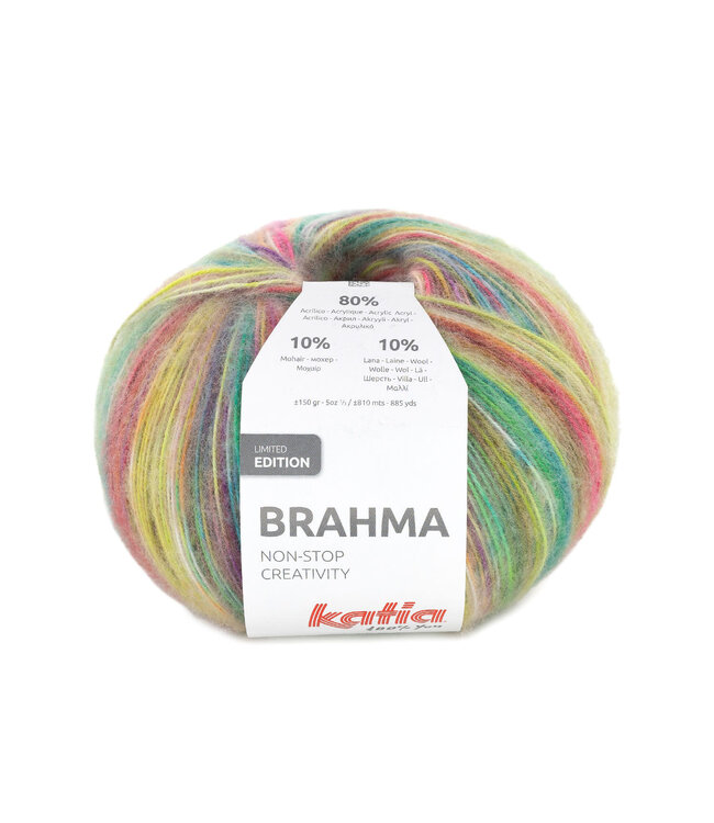 Katia Brahma - Groen-Lila-Fuchsia 303