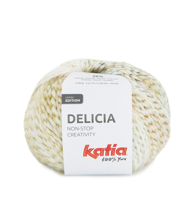 Katia Delicia - Ecru-Bruin-Water blauw 100