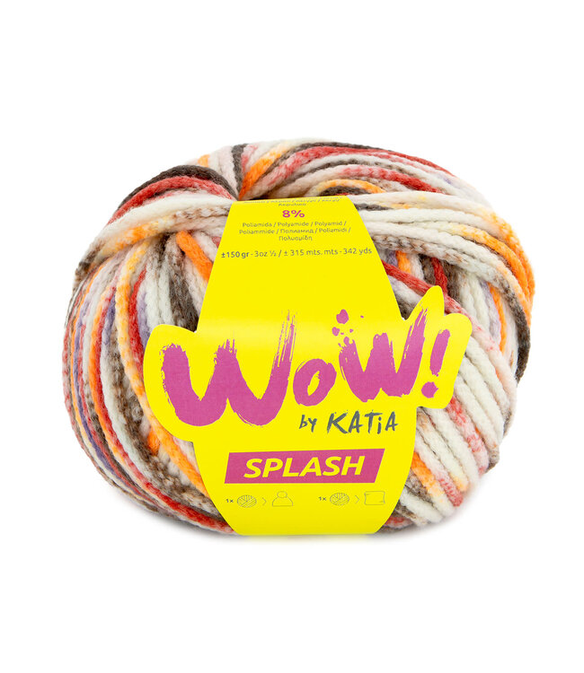 Katia WoW Splash 204 - Rood-Bruin-Mauvé
