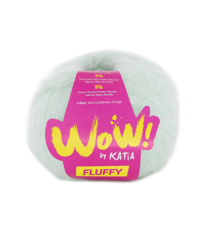 Katia WoW Fluffy 90 - Bleekgroen