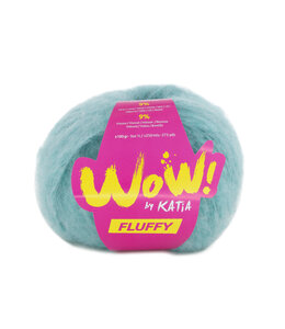 Katia WoW Fluffy 91 - Water blauw