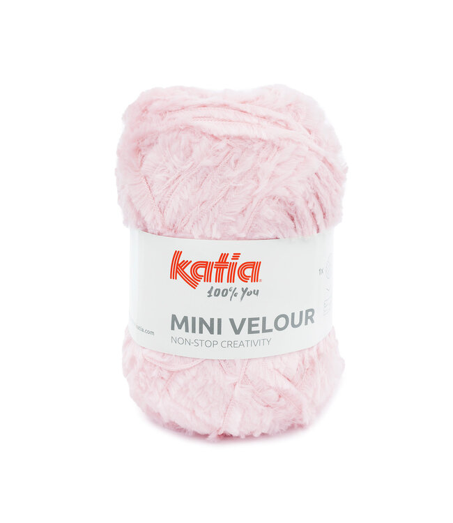 Katia Mini Velour 101 - Kauwgom roze