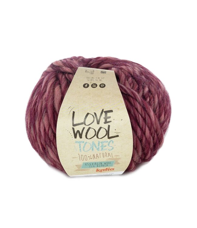 Katia Love wool tunes 200 - Bordeauxrood