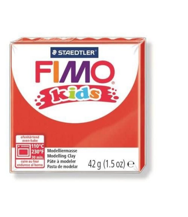 Fimo Fimo kids boetseerklei 42g rood 8030-2