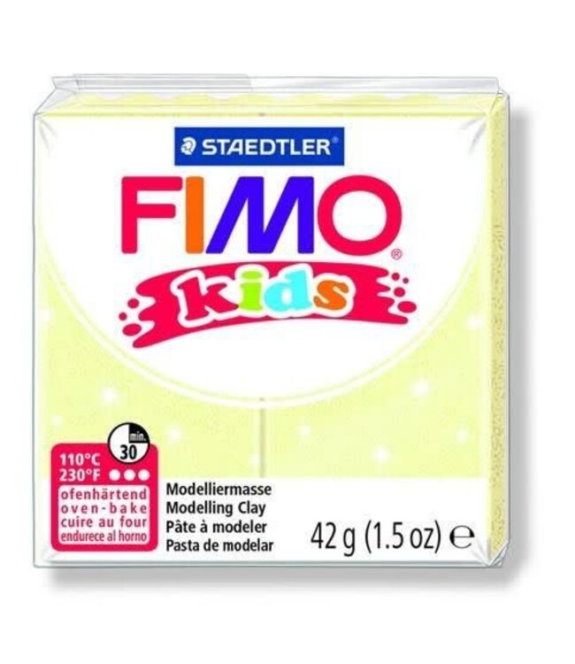 Fimo Fimo kids boetseerklei 42g licht geel 8030-106