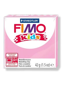 Fimo Fimo kids boetseerklei 42g licht rose 8030-206