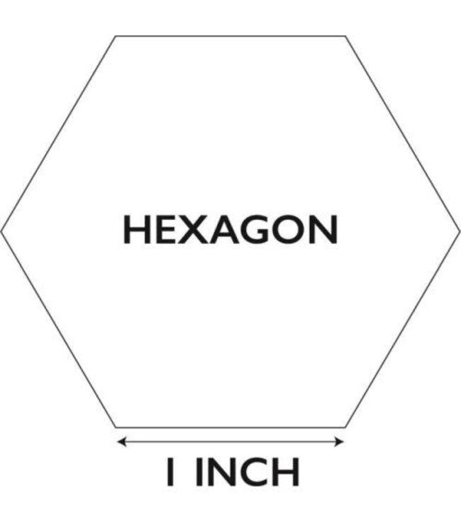 Hexagonnetjes 100 st. 1 inch