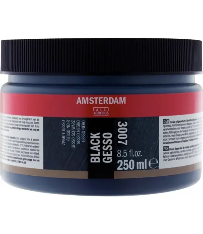 Amsterdam AMSTERDAM Zwart gesso pot 250 ml