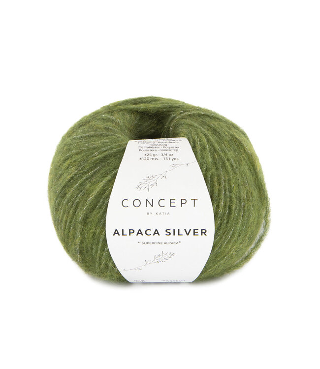 Katia Alpaca silver - Varen groen-Zilver 278