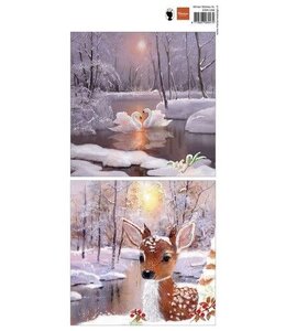 Marianne design Decoupage Winter Wishes XL