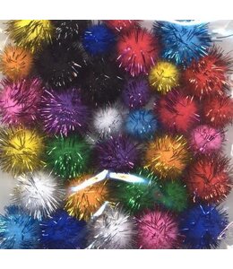 Mix PomPom Set assortiment incl glitter