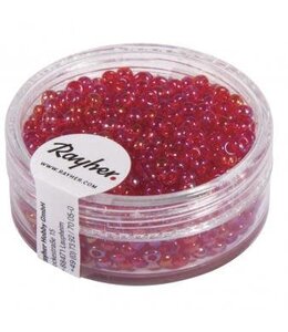 Borduurkralen 2.6mm transp.lustre rood