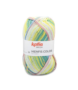 Katia Menfis color - Koraal-Groen-Geel-Blauw 122