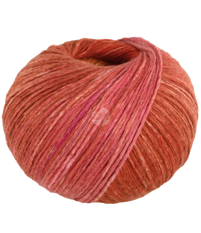 Lana Grossa Cotonella  -4-  Wijnrood/oranje/rood/terracotta/baksteenrood/roze/paars