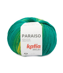 Katia Paraiso -   207 - Smaragd groen-Licht oranje-Geel-Blauw