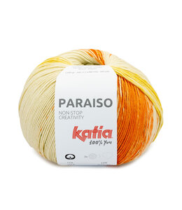Katia Paraiso -    204 - Beige-Blauw-Smaragd groen-Oranje