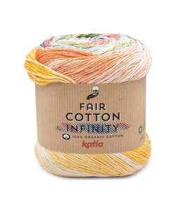 Fair Cotton Infinity  103 - Blauw-Wijn rood-Bezem geel-Donker groen