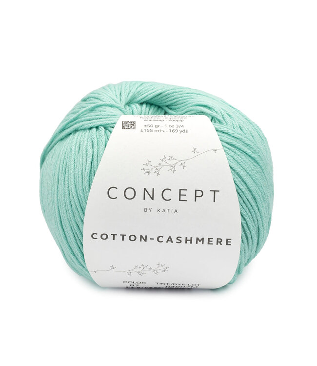 Katia Cotton cashmere  - Licht groen 87