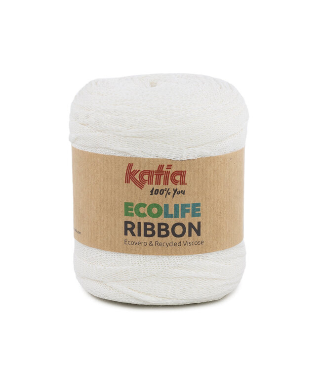 Katia Ecolife Ribbon - 100 - Ecru
