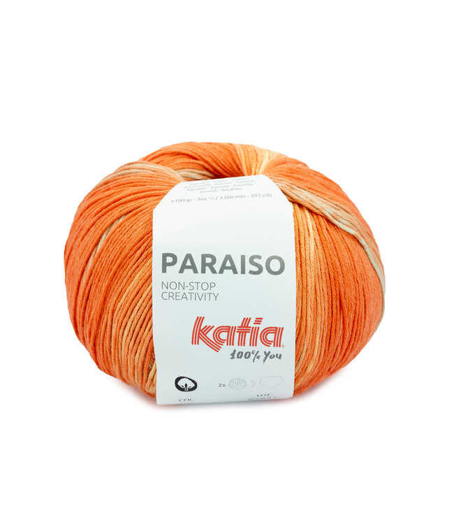 Katia Paraiso - 200 - Zalm-Zeer licht blauw-Geel-Groen
