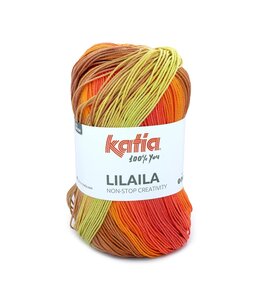 Katia Lilaila - 54 - Framboos rood-Licht bruin-Intens oranje-Licht groen