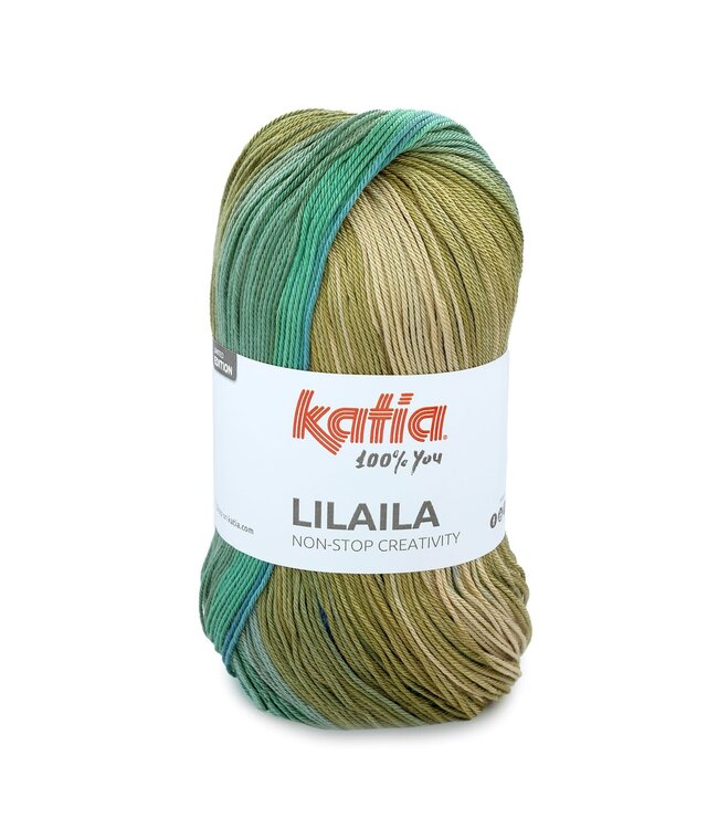 Katia Lilaila - 55 - Donker blauw-Kaki-Medium groen