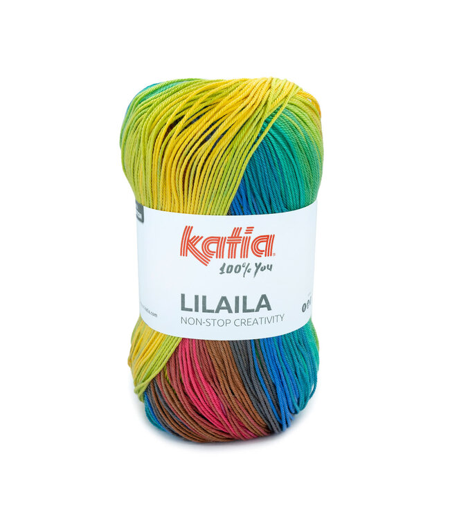 Katia Lilaila - 51 - Fuchsia-Bruin-Groen-Geel