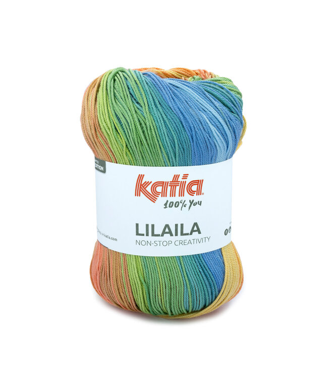 Katia Lilaila - 52 - Medium blauw-Oranje-Groen