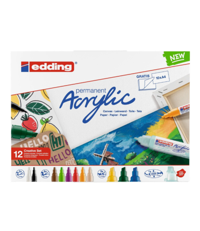 Edding Acrylic Marker starter set Basic 12 ST