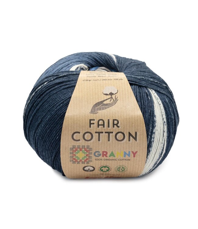 Katia Fair cotton granny - 309 - Blauw-Turquoise-Nacht blauw