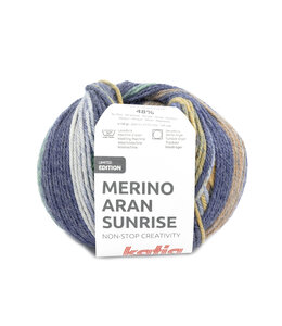 Katia Merino Aran Sunrise - 307 - Blauw-Groen-Oker