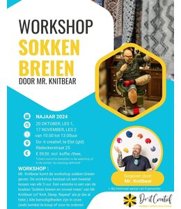 Workshop Sokken breien (Mr. Knitbear)